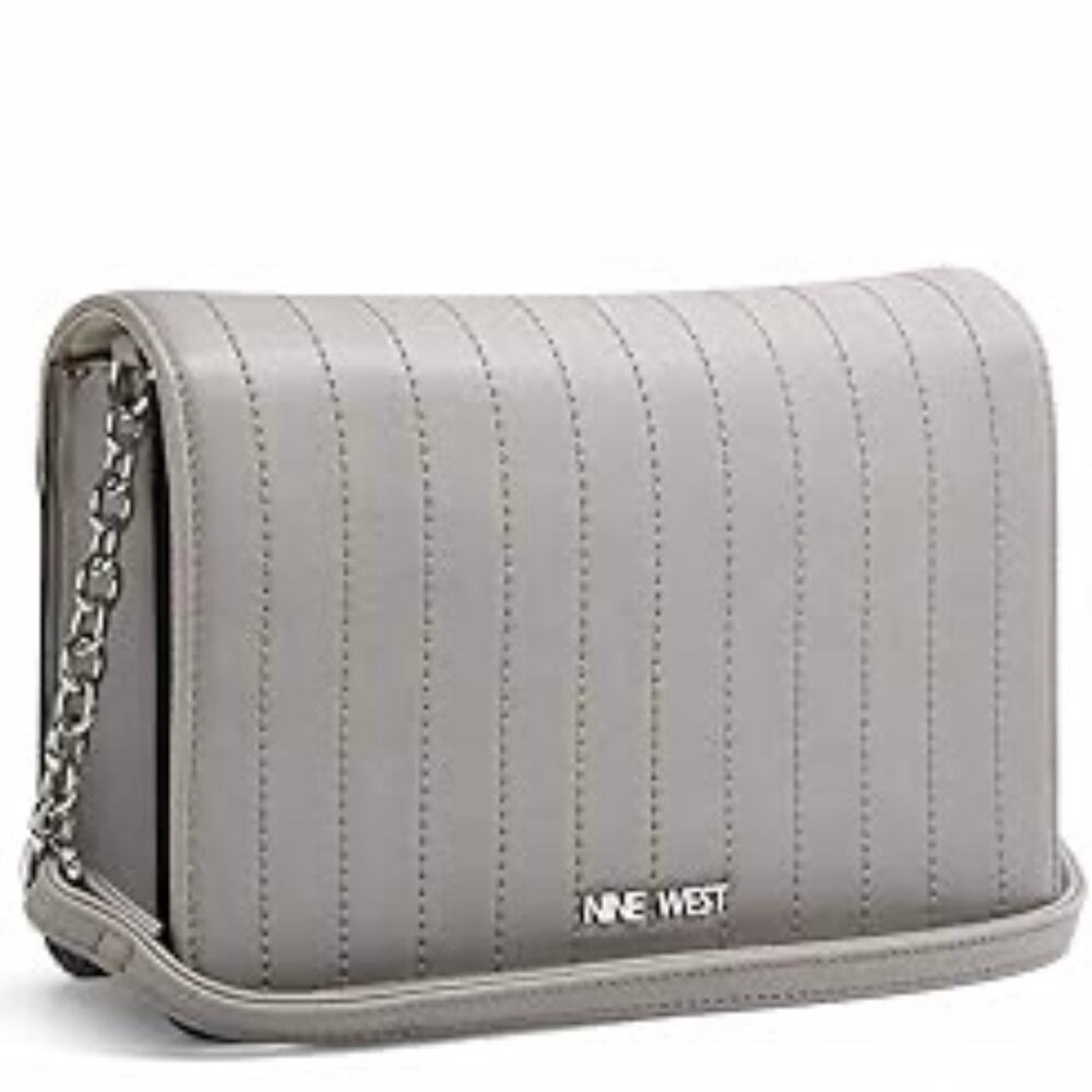 Nine West Jenette Crossbody Bag Greystone NWT